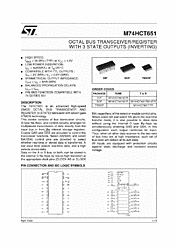 DataSheet M74HCT651 pdf